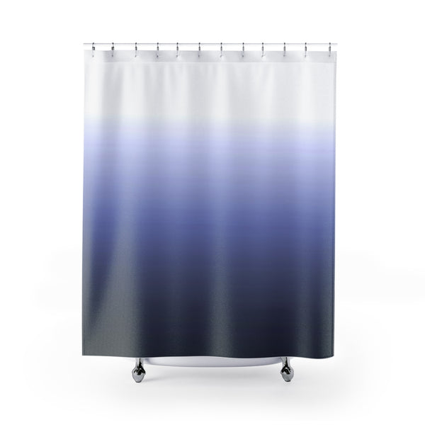 Indigo Blue Ombre Shower Curtain