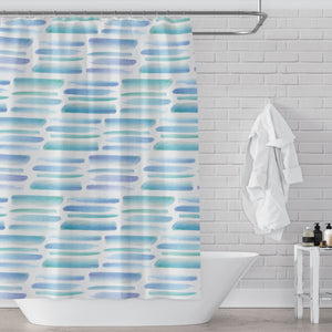 Neutral Shower Curtains Waves With Linen Texture Shower -  in 2023