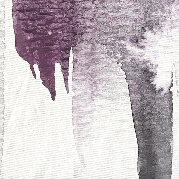 Plum Purple Watercolor Rain Contemporary Design Shower Curtain - Metro Shower Curtains